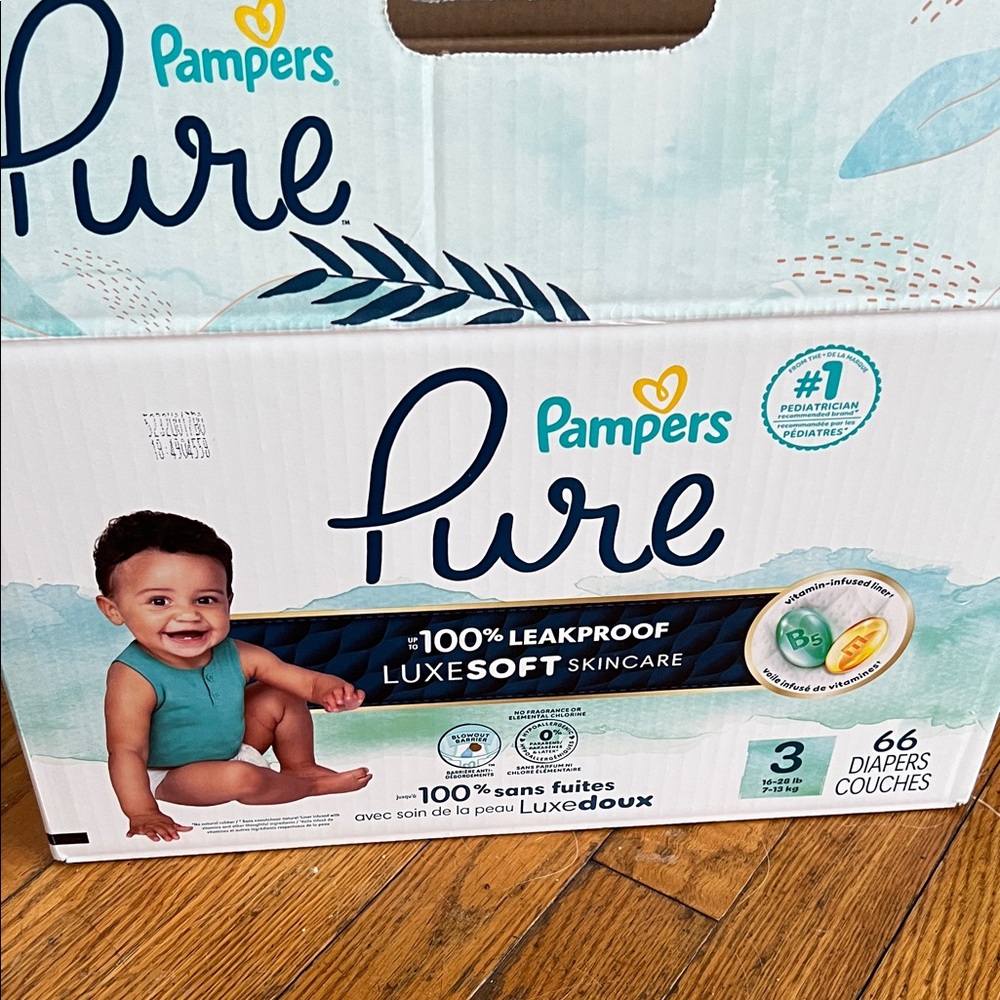 Pampers Pure Diapers - Teal